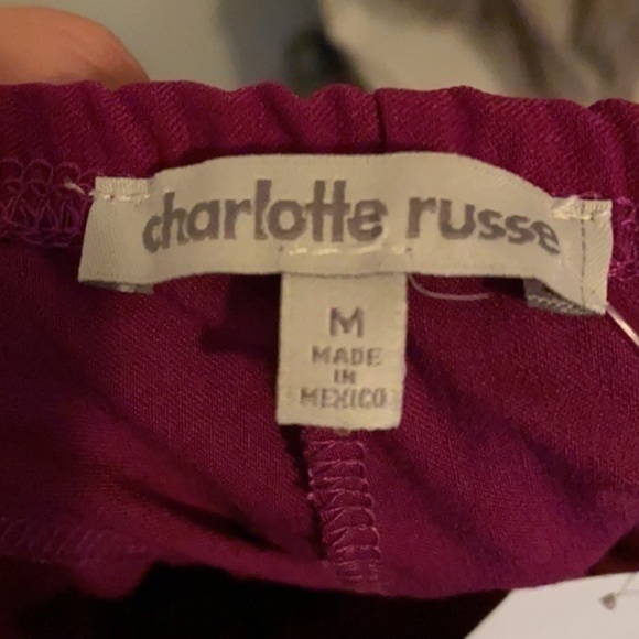 CHARLOTTE RUSSE RED/PURPLE DRESS SIZE MEDIUM - Picture 3 of 3